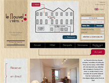 Tablet Screenshot of nouvelhotel.fr
